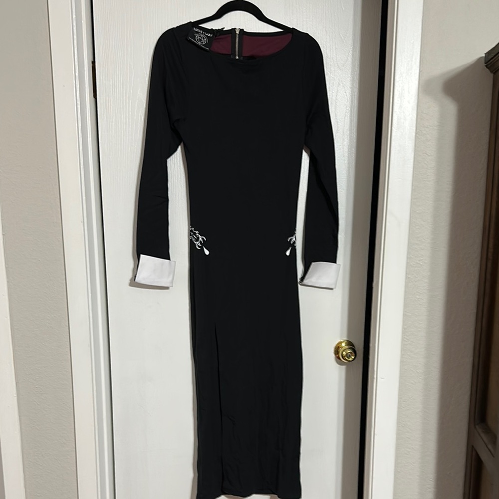 Rogue Wolf Size M Witch Black Long Sleeve Dress